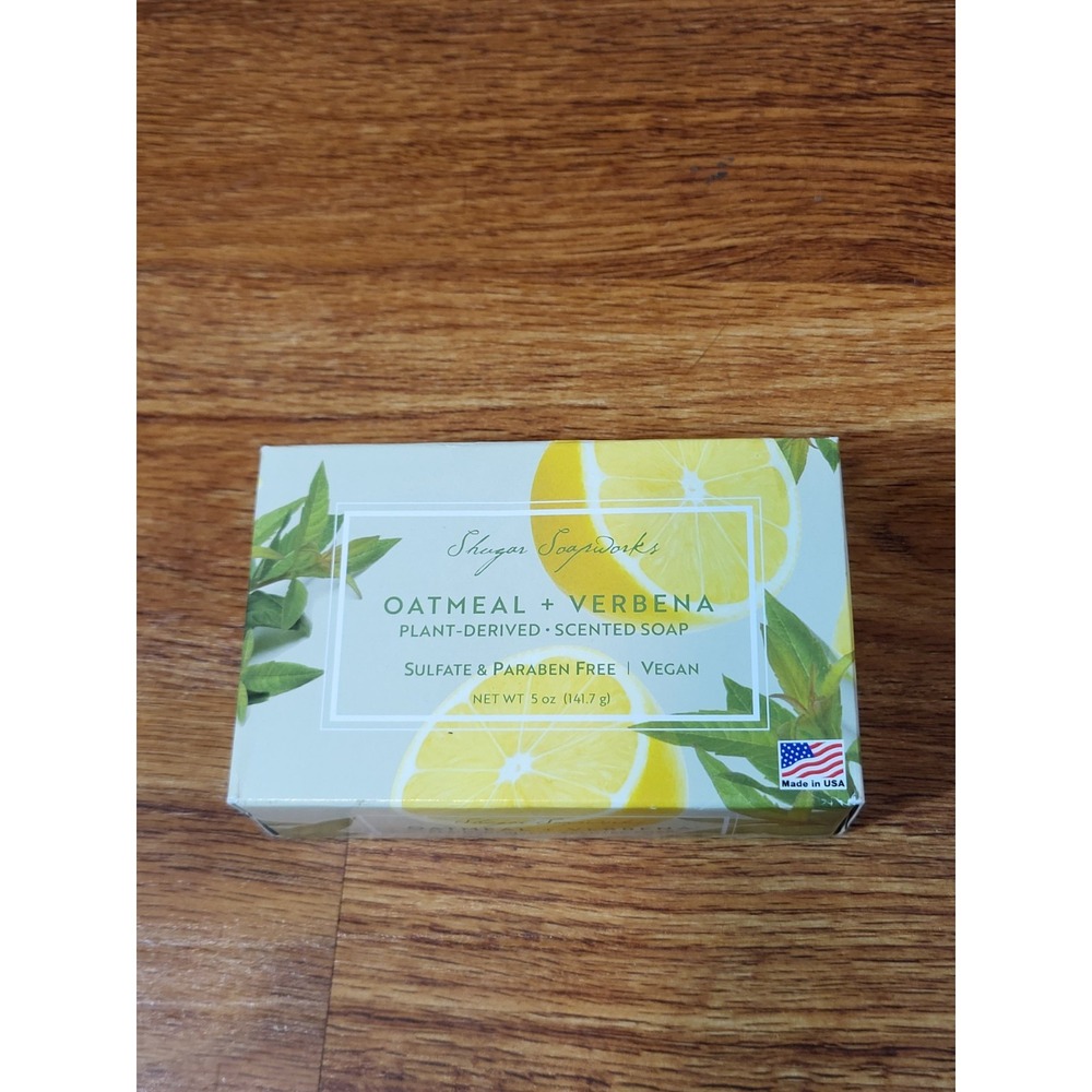 OATMEAL VERBENA Soap Bar - Plant Derived Lemon Scented Soap 6.25oz‎ Bars